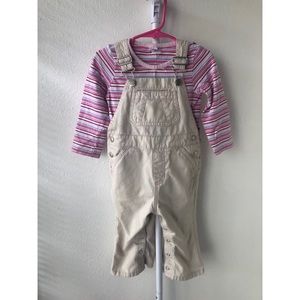 Old Navy Overall and Onesie Set 18-24 m